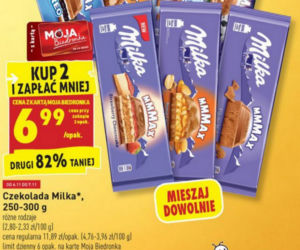 czekolada Milka 6,99 zł