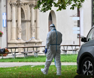 Nagranie po ataku nożownika w Jarosławiu. To on doprowadził do krwawej masakry