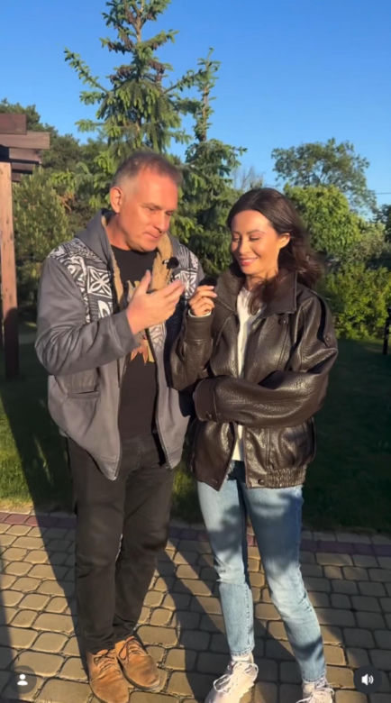 M jak miłość nowy sezon na planie. Joanna (Dominika Sakowicz), Artur Rogowski (Robert Moskwa)