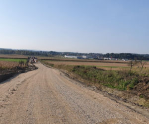 Budowa ronda w Brzozówce