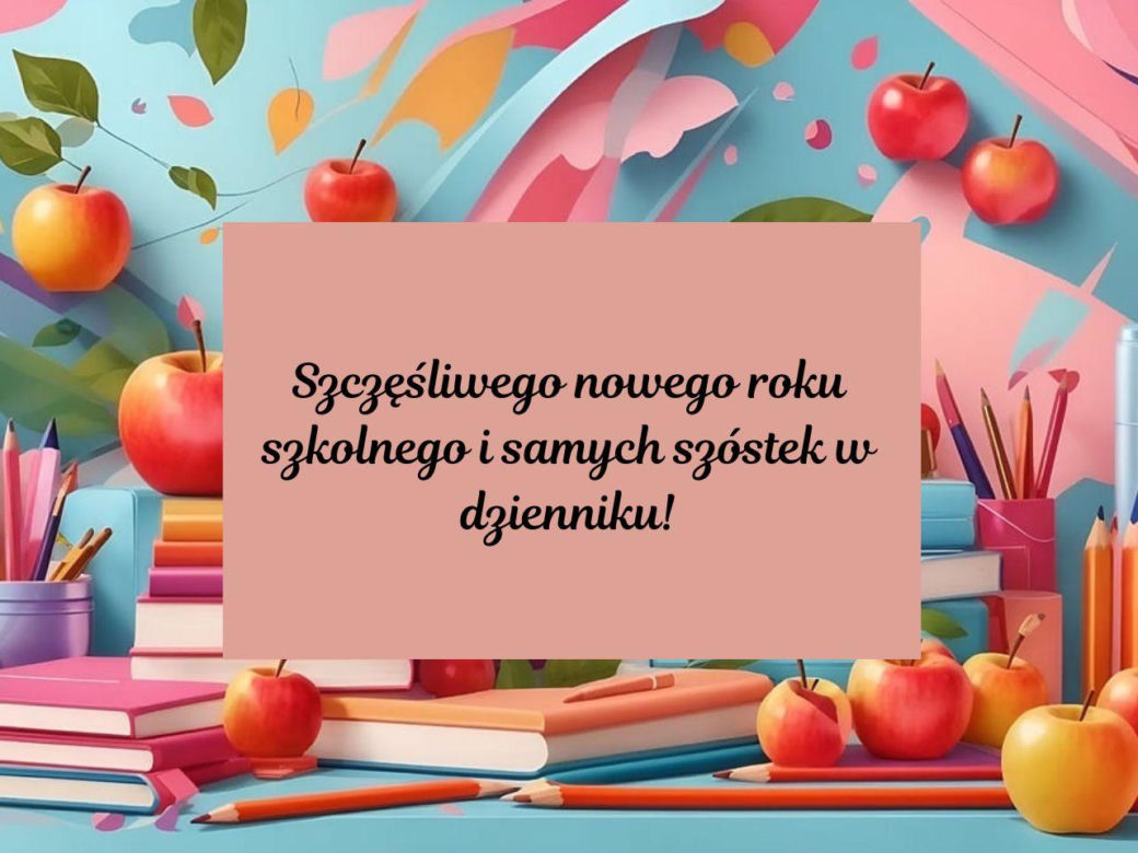 kartka na rozpoczęcie roku szkolnego z życzeniami