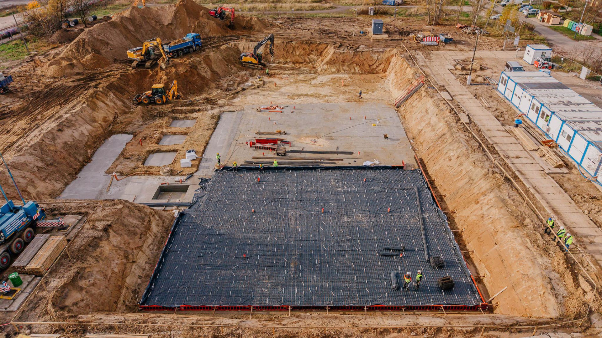 Budowa aquaparku Widzew - stan listopad 2025