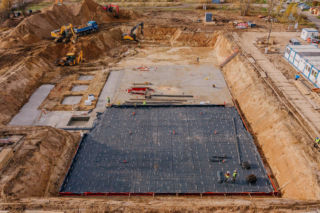 Budowa aquaparku Widzew - stan listopad 2025