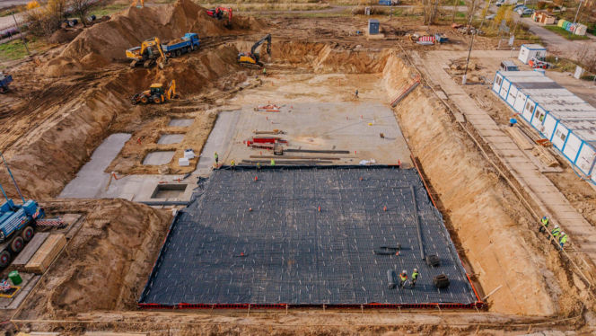 Budowa aquaparku Widzew - stan listopad 2025