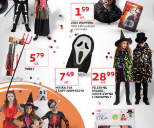Gadżety i stroje na Halloween w Auchan
