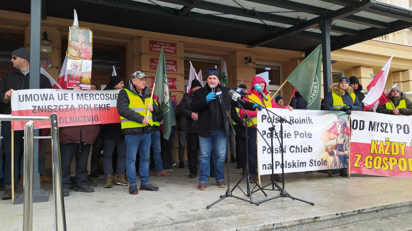 Protest rolników w Rzeszowie. „Będziemy tracić z roku na rok”
