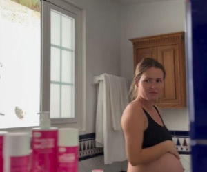 Olga Frycz z rodziną na wakacjach