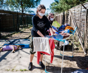 Koronawirus w Trójmieście. Zamieszkali razem ze zwierzętami w schronisku [ZDJĘCIA]