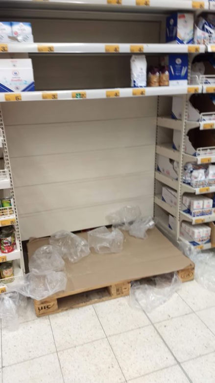 Panika w Białymstoku? Markety oblężone. Dzikie tłumy na zakupach [ZDJĘCIA]