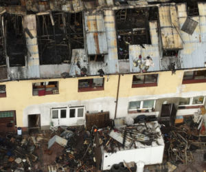 Spłoną hostel w Piasecznie. Strażacy znaleźli zwęglone ciało