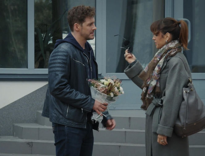 M jak miłość odc. 1923. Kama (Michalina Sosna), Marcin (Mikołaj Roznerski)