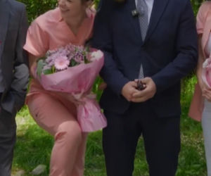 Na dobre i na złe nowy sezon na planie. Maks Beger (Tomasz Ciachorowski), Dagmara (Maryla Morydz)