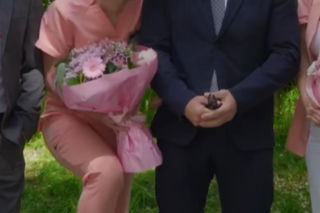 Na dobre i na złe nowy sezon na planie. Maks Beger (Tomasz Ciachorowski), Dagmara (Maryla Morydz)
