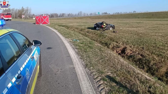 Tragiczny wypadek na drodze krajowej nr 17 w powiecie puławskim