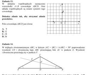 Próbny egzamin gimnazjalny - Matematyka