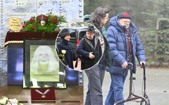 Wojciech Mann przy balkoniku, Zbigniew Zamachowski z Gabrielą Muskałą i inni. Tak pożegnali Magdę Umer