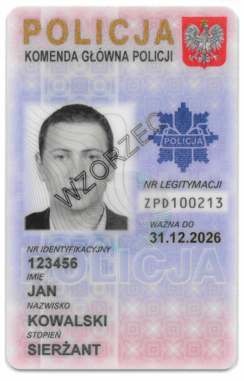 Nowy wzór legitymacji policyjnych