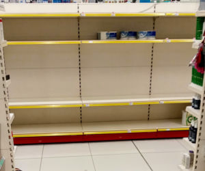 Oblężenie w szczecińskich sklepach z powodu koronawirusa