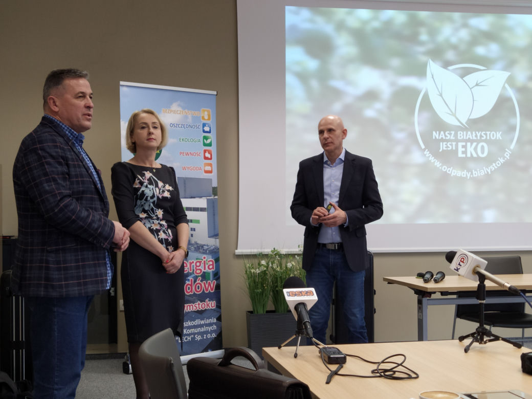 Przedstawiciele siedleckiego samorządu na wizycie w Spalarni ZUOK Białystok