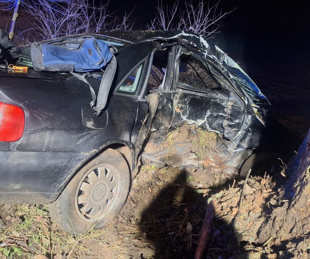 Straszny wypadek przerwał życie młodego kierowcy. 20-latek rozbił się na drzewie!