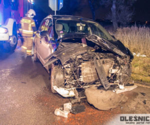 Groźny wypadek w Jenkowicach pod Oleśnicą