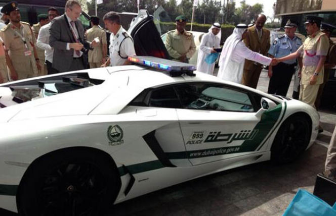 Lamborghini Aventador police Dubai