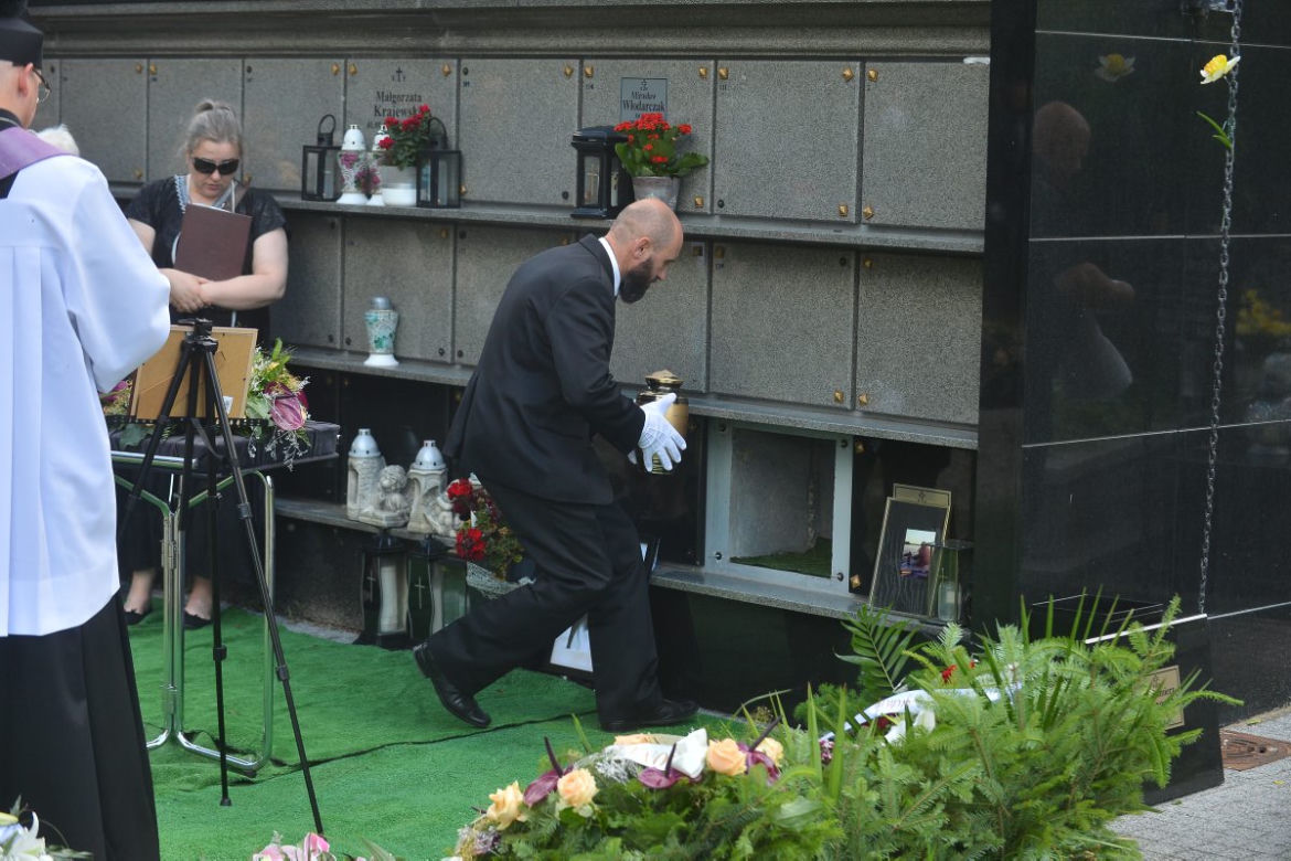 Aktor Włodzimierz Bednarski. Pogrzeb