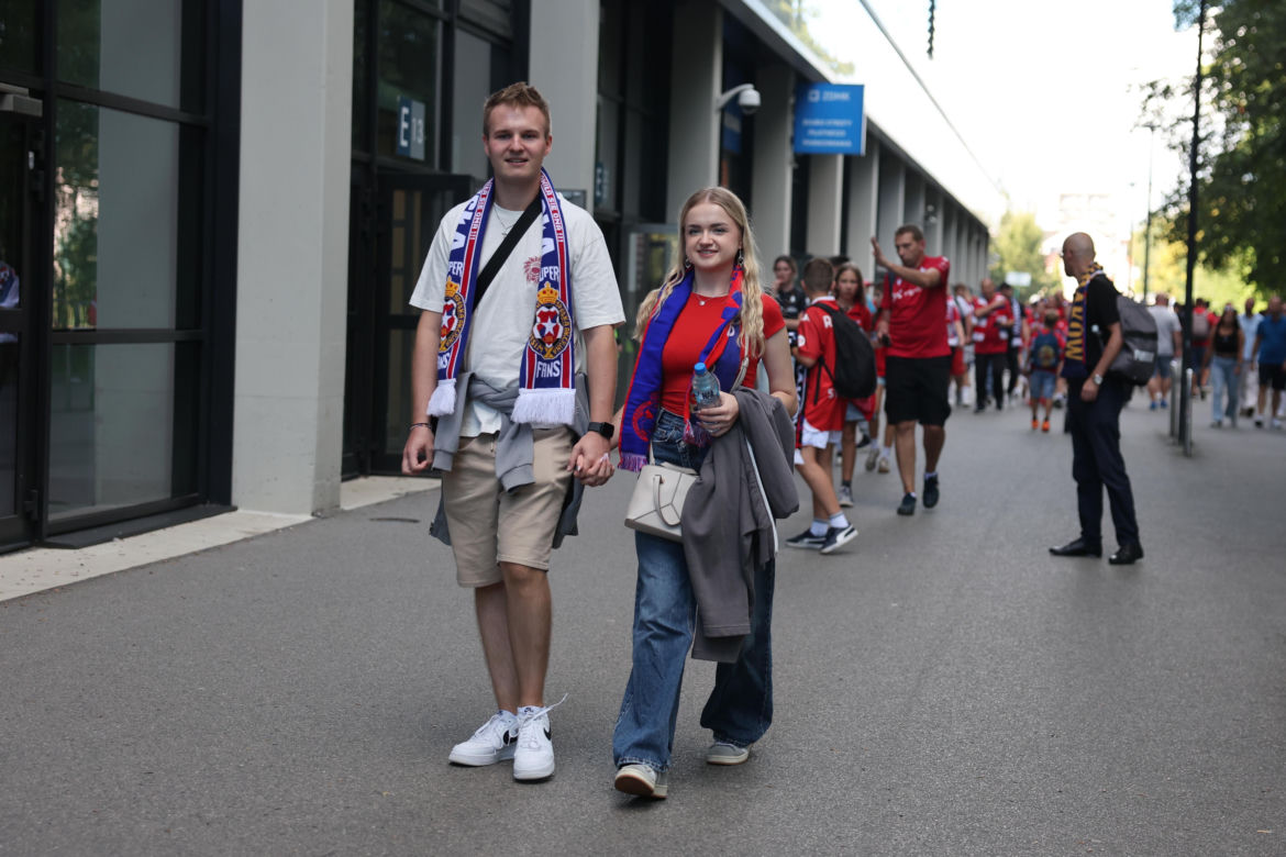 Wisła Kraków - Wieczysta Kraków: Zdjęcia kibiców i zawodników z meczu 6. kolejki PKO BP Ekstraklasy