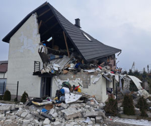Niebezpieczny poranek! Wybuch domu w Brzezinkach w gm. Masłów