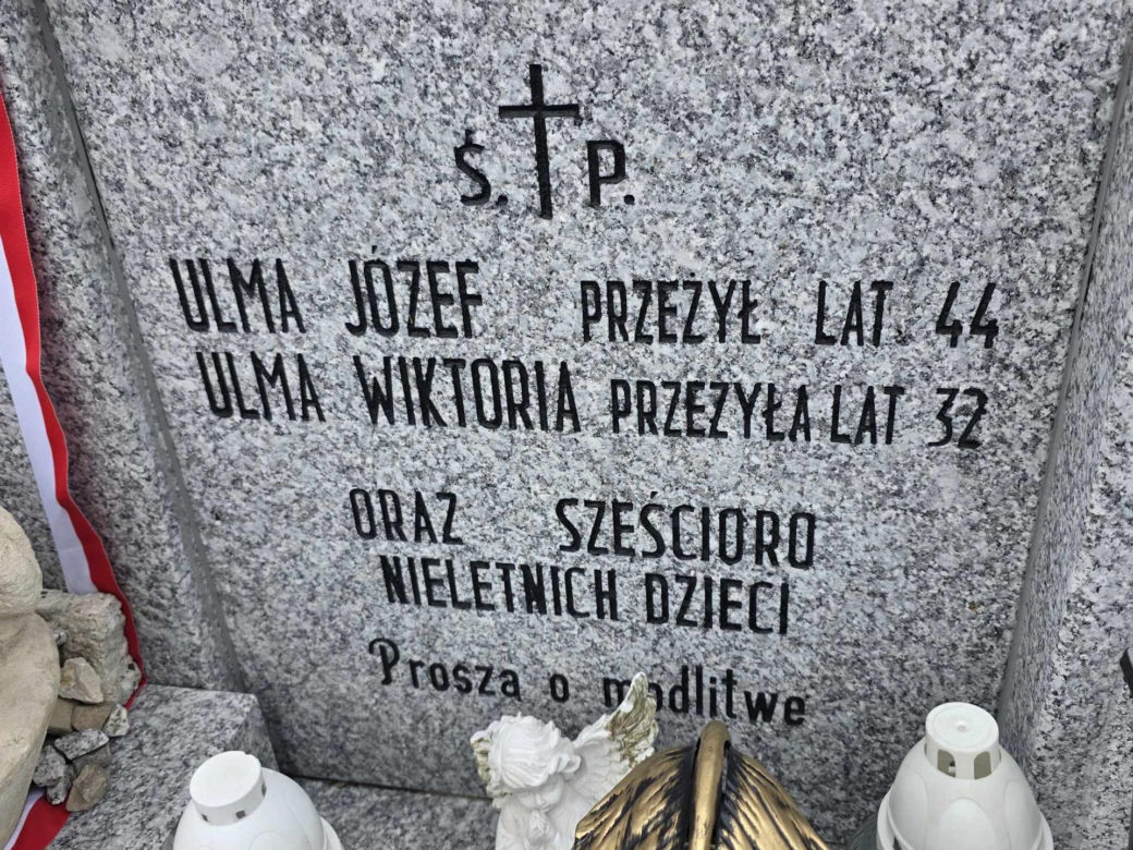 81 rocznica śmierci rodziny Ulmów.