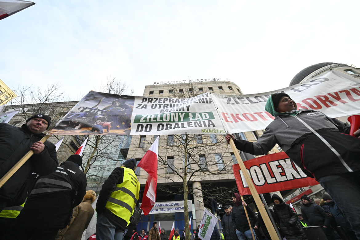 Protest rolników w Warszawie (3.01.2025)