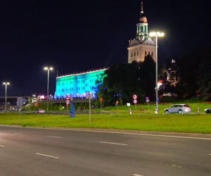 Nowa iluminacja Zamku Książąt Pomorskich w Szczecinie