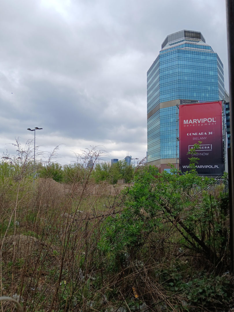 Przyszła lokalizacja inwestycji mieszkaniowej Aleje 138 w Warszawie