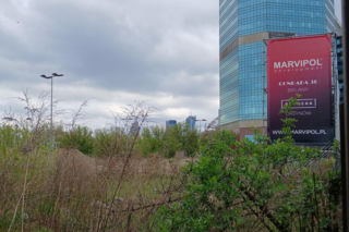 Przyszła lokalizacja inwestycji mieszkaniowej Aleje 138 w Warszawie