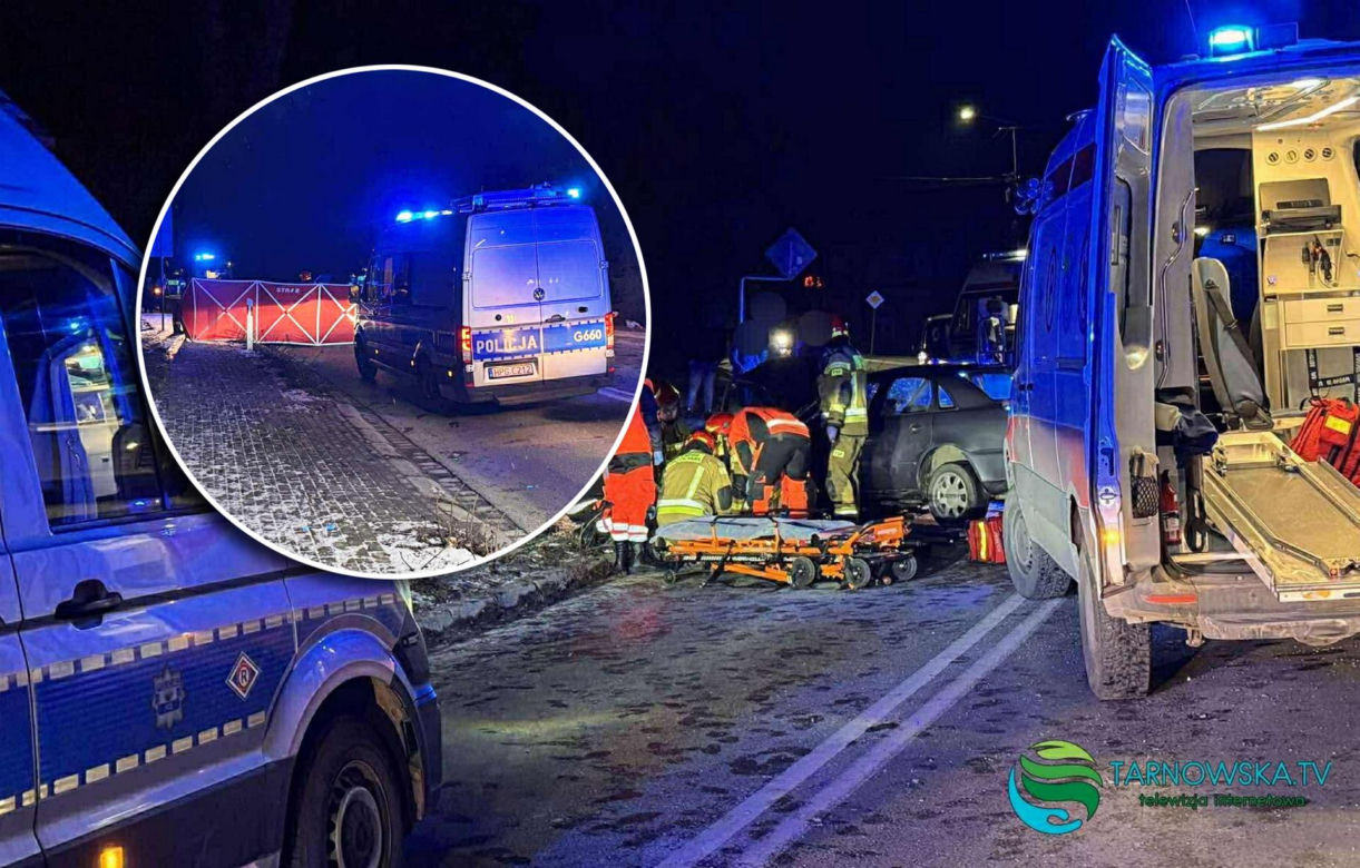 Poręba Radlna. 31-latek nie żyje, trzy osoby ranne. Domniemany sprawca wypadku w Nowy Rok był nietrzeźwy [ZDJĘCIA].