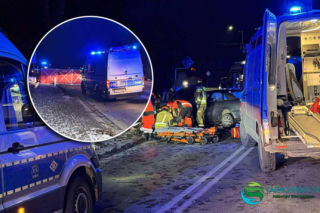 Pijany 22-latek huknął w toyotę. Jedna osoba nie żyje, kilka rannych! Dramat pod Tarnowem w Nowy Rok