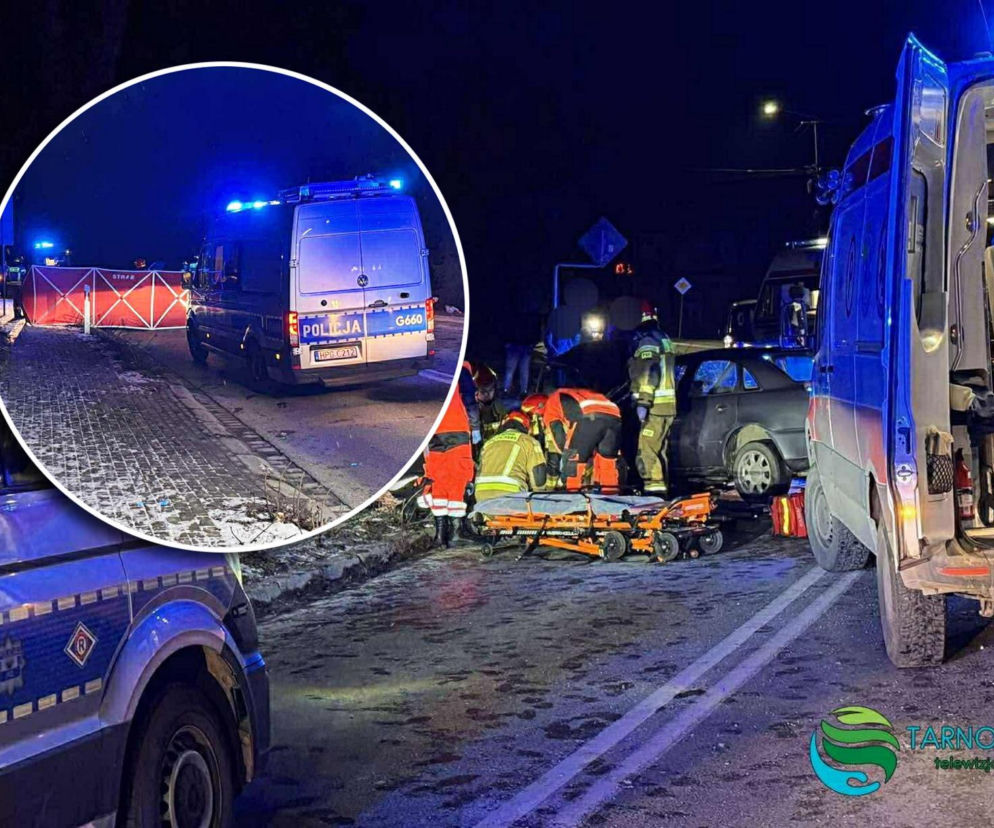 Poręba Radlna. 31-latek nie żyje, trzy osoby ranne. Domniemany sprawca wypadku w Nowy Rok był nietrzeźwy [ZDJĘCIA].