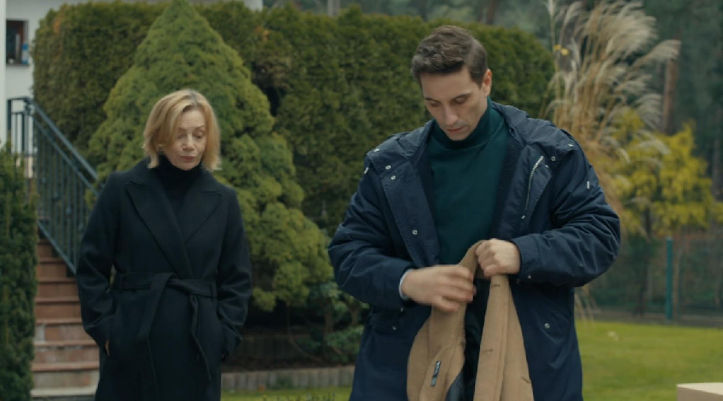 Barwy szczęścia, odcinek 3184. Wanda (Maja Barełkowska), Tomasz (Jakub Sokołowski)