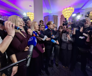 Sztab Moniki Piątkowskiej po wyborach prezydenckich w Krakowie