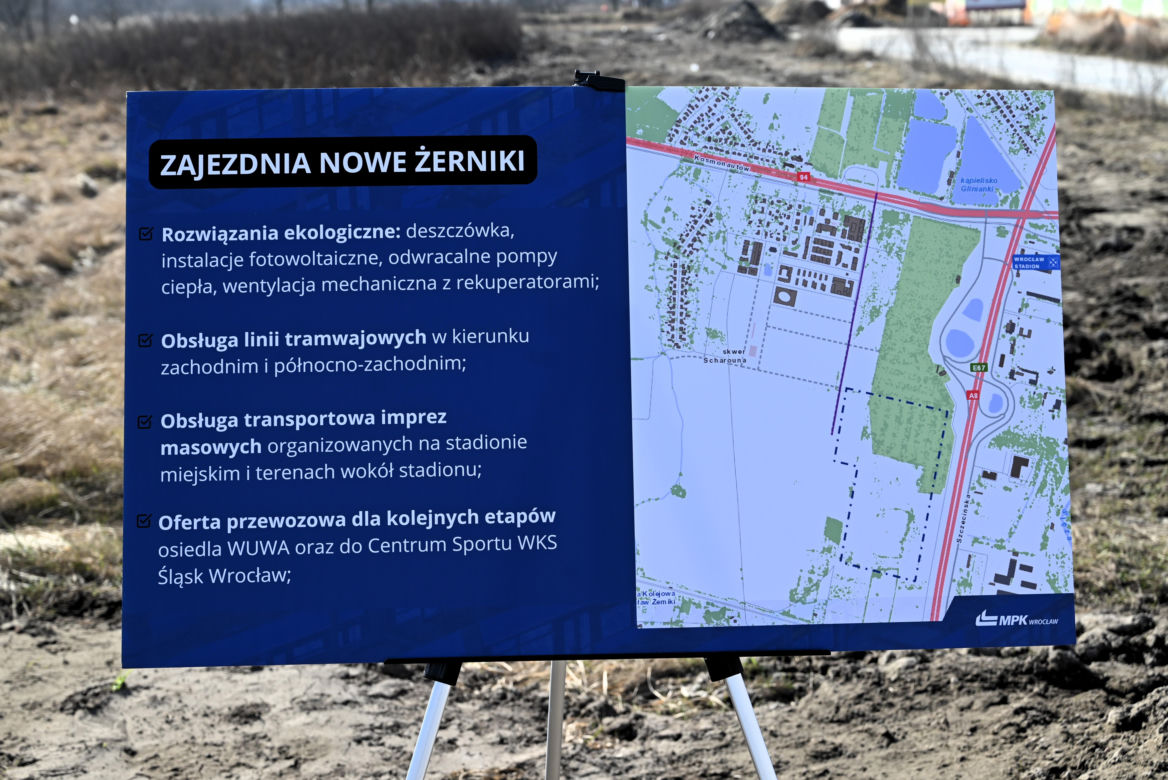 Nowa zajezdnia tramwajowa na Nowych Żernikach. To największa inwestycja MPK Wrocław w historii!