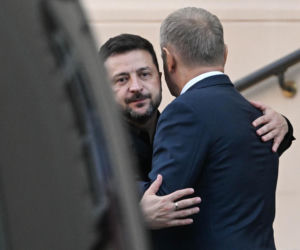 Wołodymyr Zełenski spotkał się z Donaldem Tuskiem