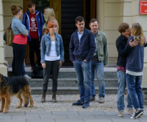 Komisarz Alex 4 odcinek 49 (odc. 10). Lucyna (Magdalena Walach), Ryszard Puchała (Ireneusz Czop), Michał Orlicz (Antoni Pawlicki)