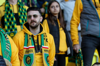 GKS Katowice - Lechia Gdańsk: Zdjęcia kibiców i zawodników z meczu 25. kolejki PKO BP Ekstraklasy