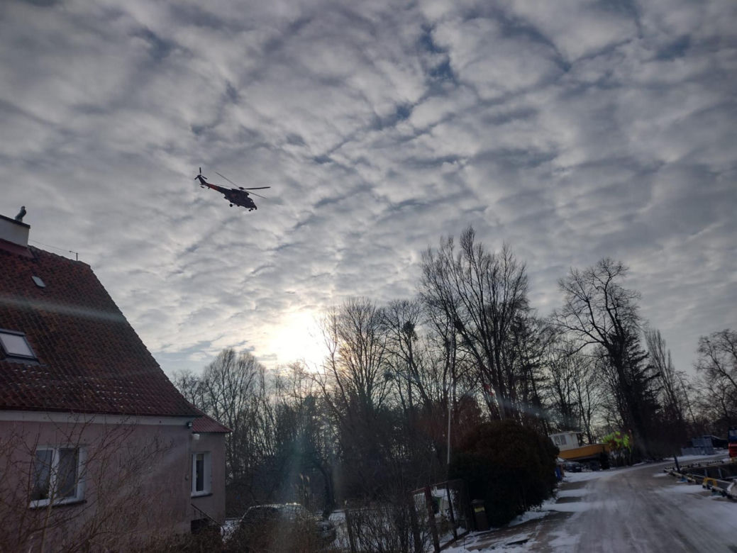 Dramat przy granicy z Rosją. Śmigłowiec wysłany po wędkarzy