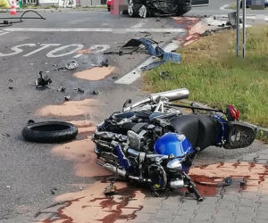 PRZERAŻAJĄCY wypadek motocyklisty w Małopolsce