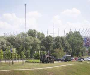Stadion juz jak twierdza
