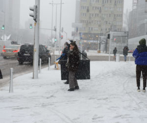 Śnieżyca w Warszawie
