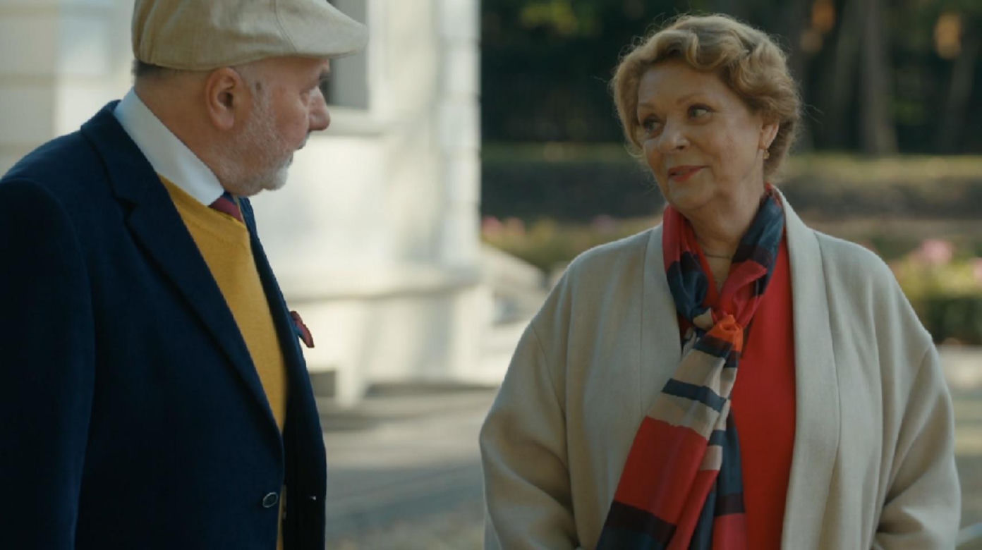 Barwy szczęścia, odcinek 3162. Andrzej (Leon Charewicz), Józefina (Elżbieta Jarosik)