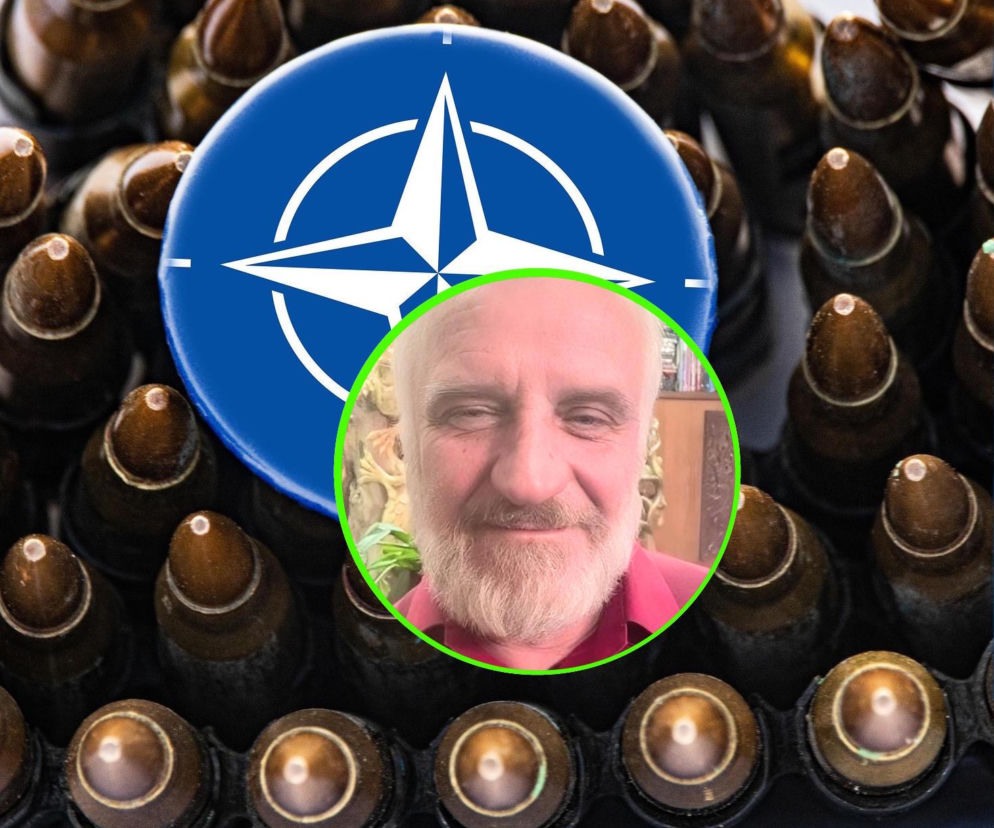 Amunicja i logo NATO. Na okrągłej miniaturze Robert Pszczel. O szczycie w Ankarze przeczytasz na SE Portal Obronny.