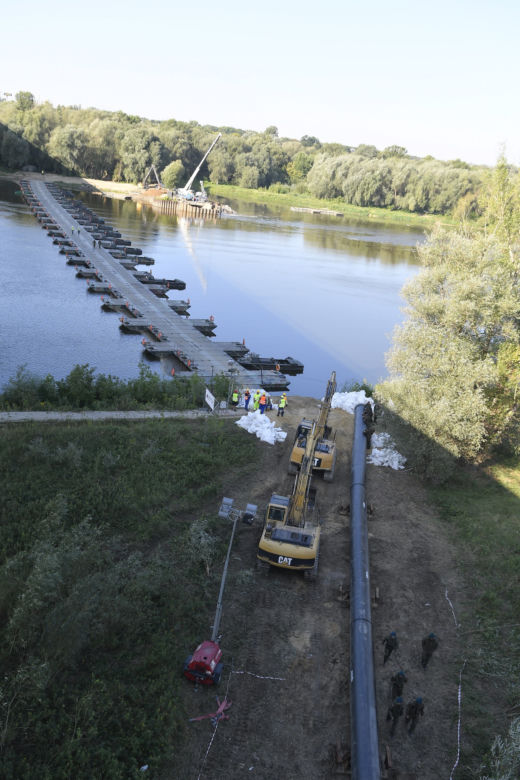 Budowa tymczasowego rurociągu przesyłowego ścieków
